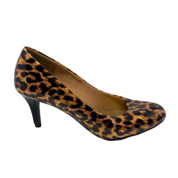 Predictions | Comfort Plus Patent Leopard Heel Sz 8